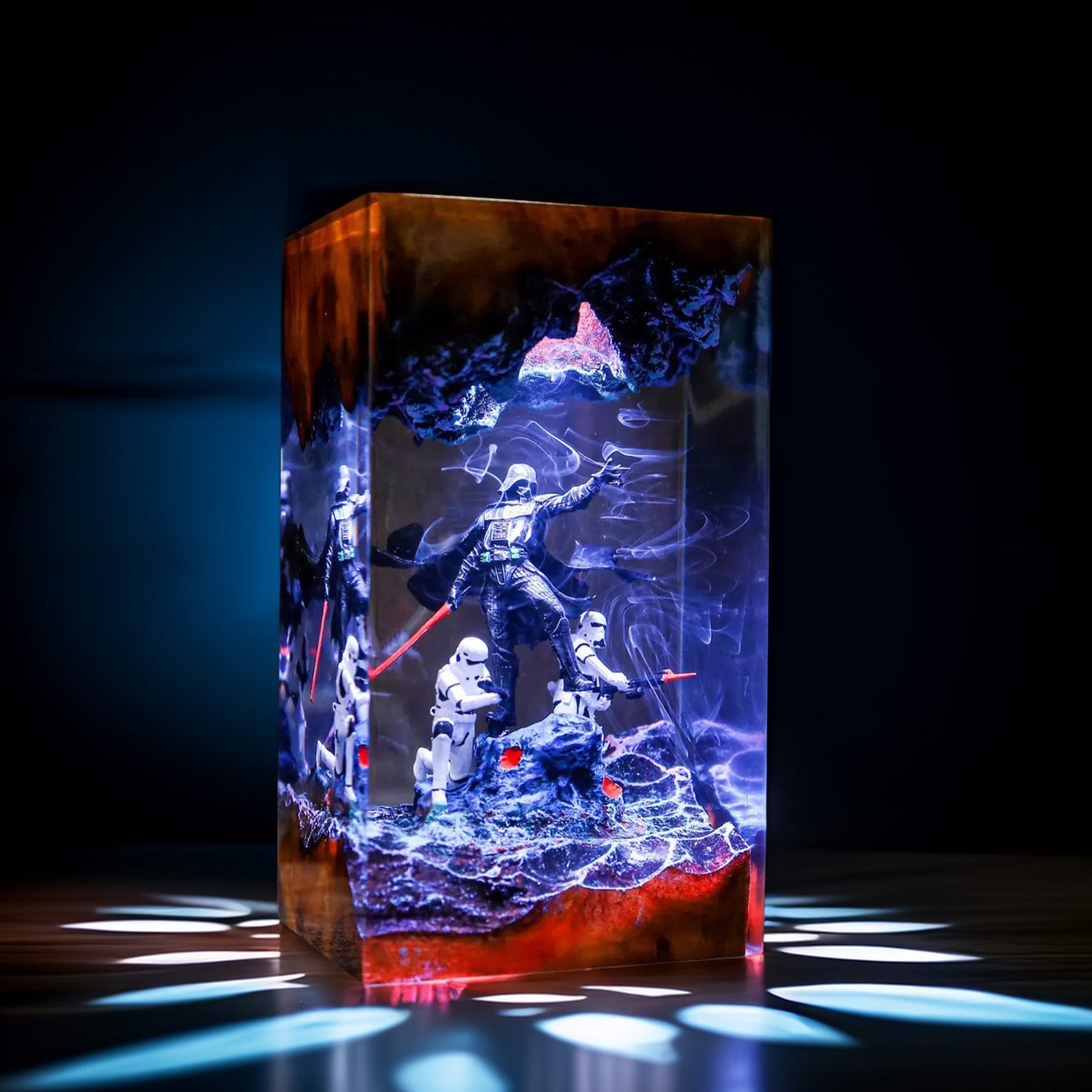 Black-Masked Lord Resin Lamp V1