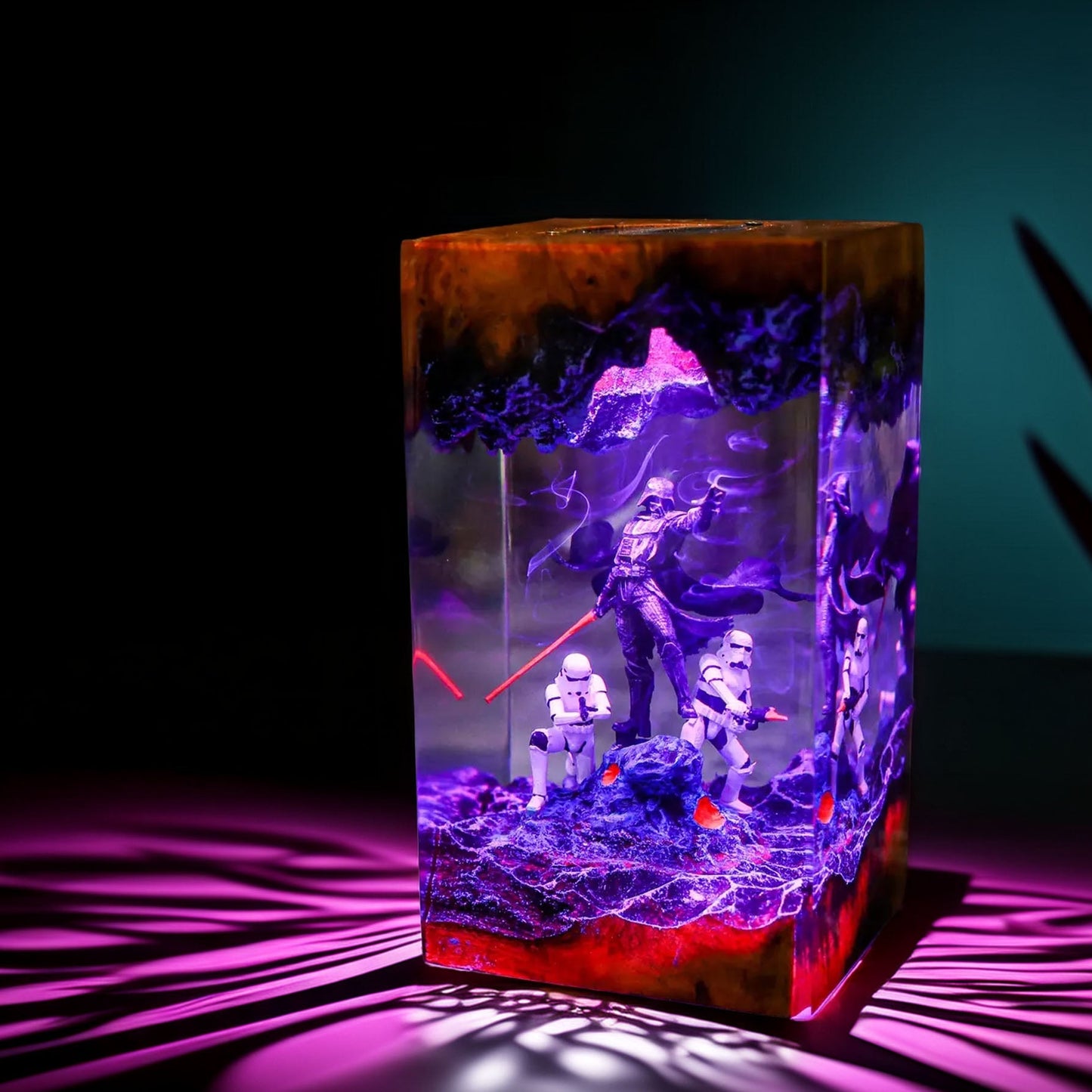 Black-Masked Lord Resin Lamp V1