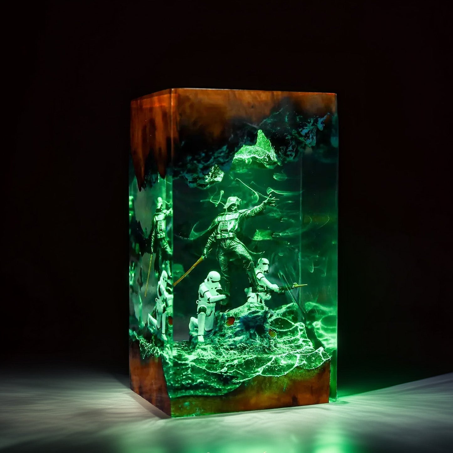 Black-Masked Lord Resin Lamp V1
