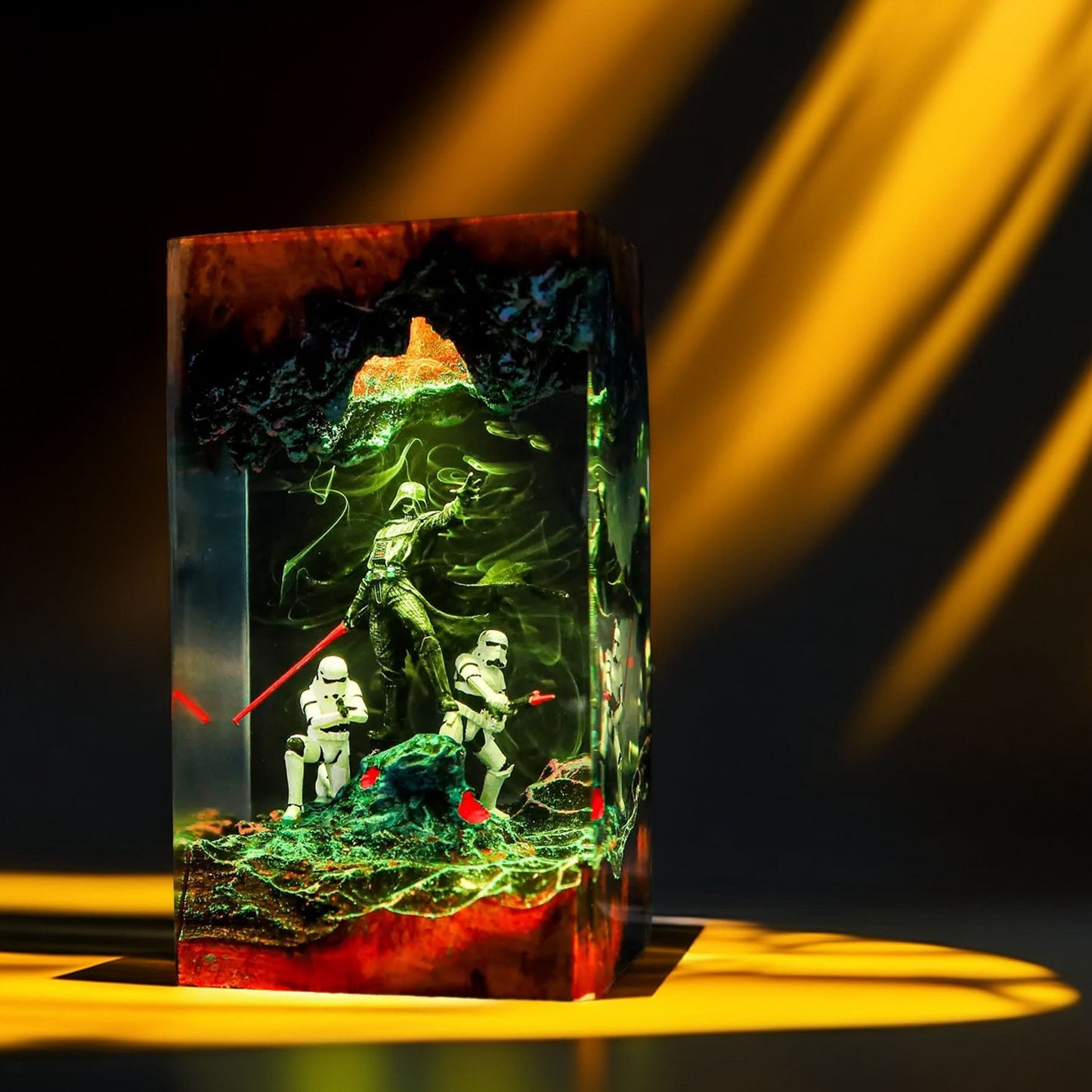 Black-Masked Lord Resin Lamp V1