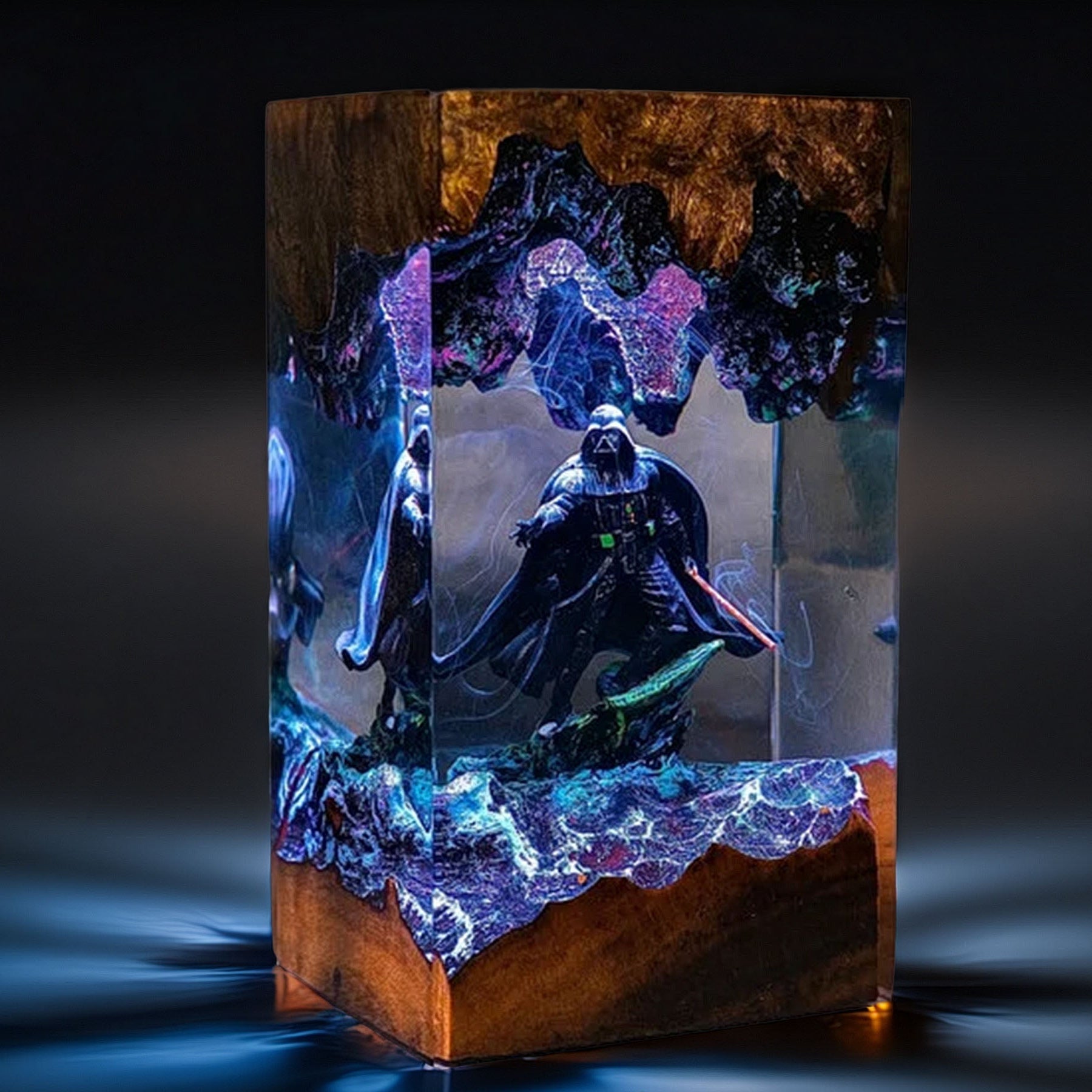 Black-Masked Lord Resin Lamp V2