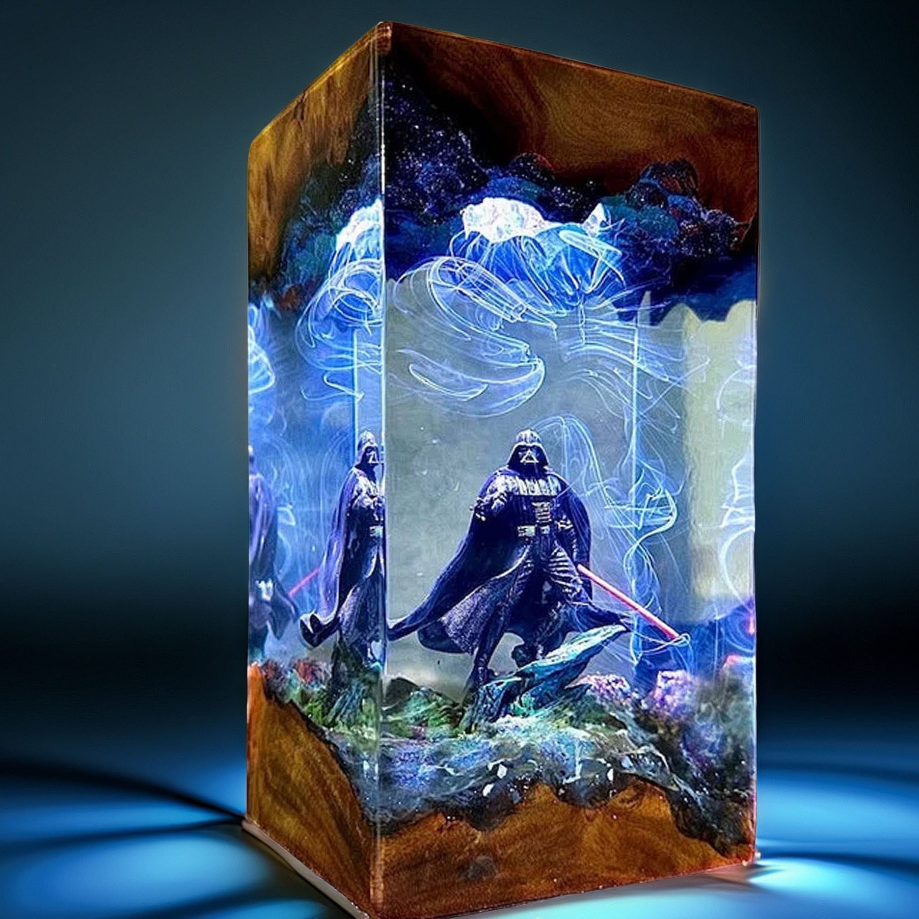 Black-Masked Lord Resin Lamp V2