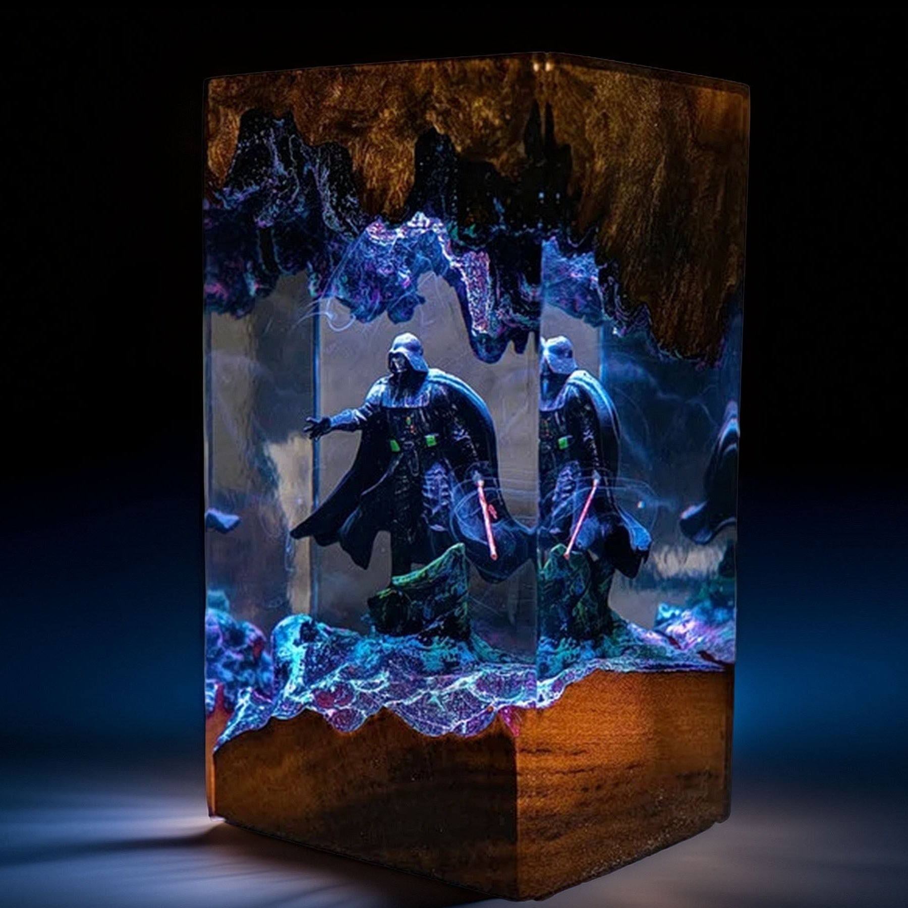 Black-Masked Lord Resin Lamp V2