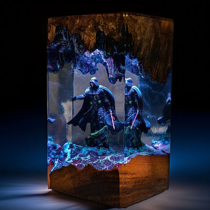 Black-Masked Lord Resin Lamp V2