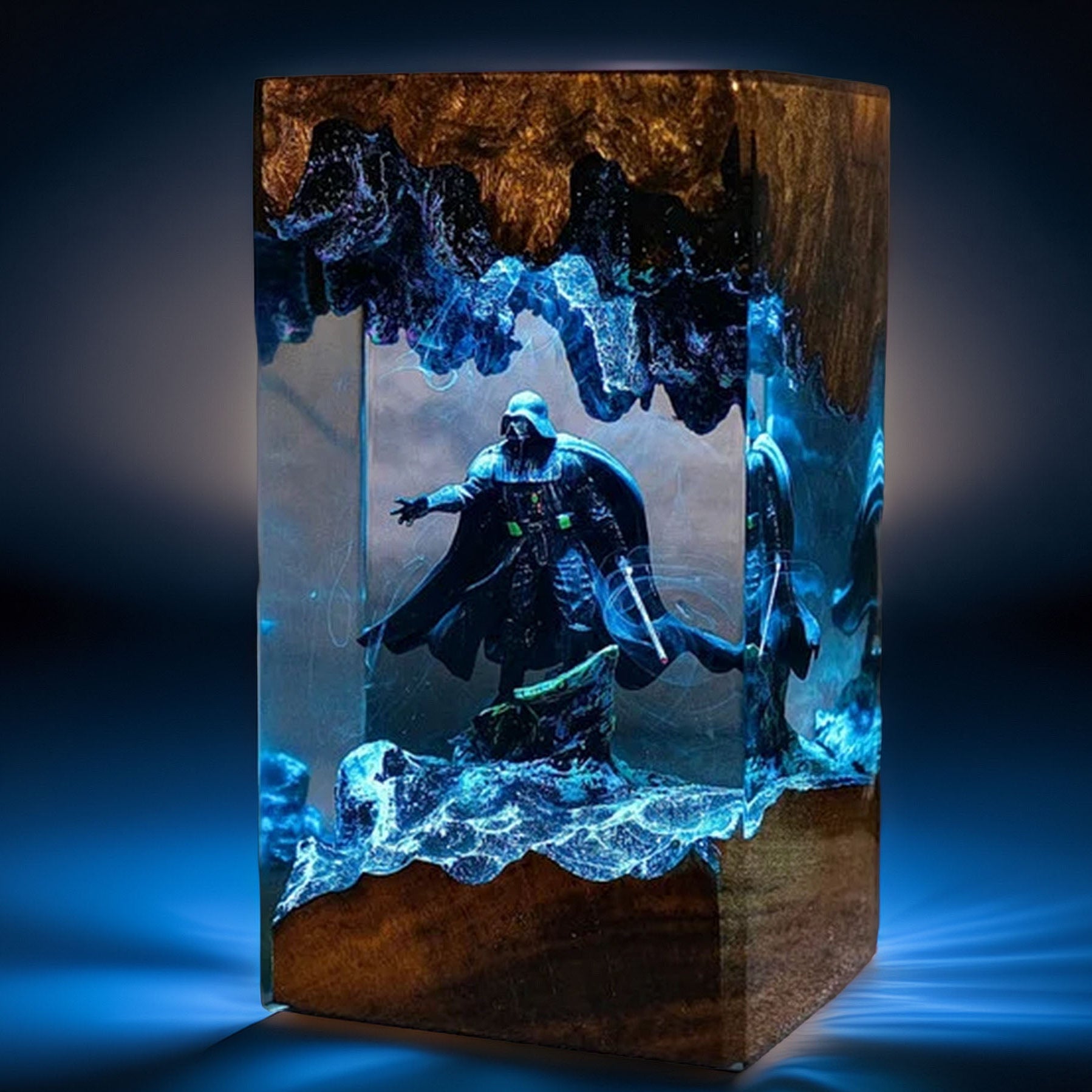 Black-Masked Lord Resin Lamp V2