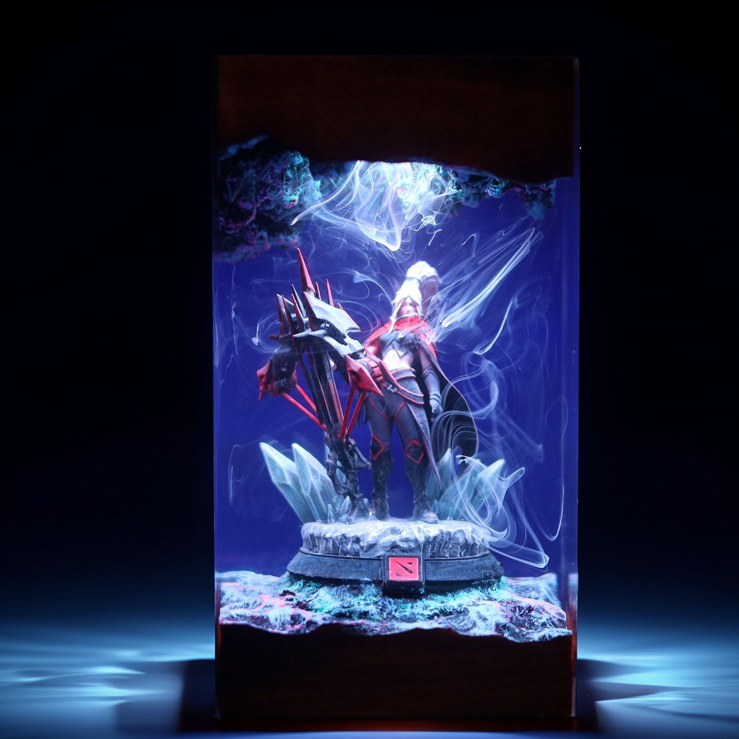 Shadow Elven Archer Resin Lamp