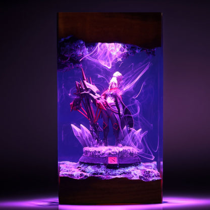 Shadow Elven Archer Resin Lamp