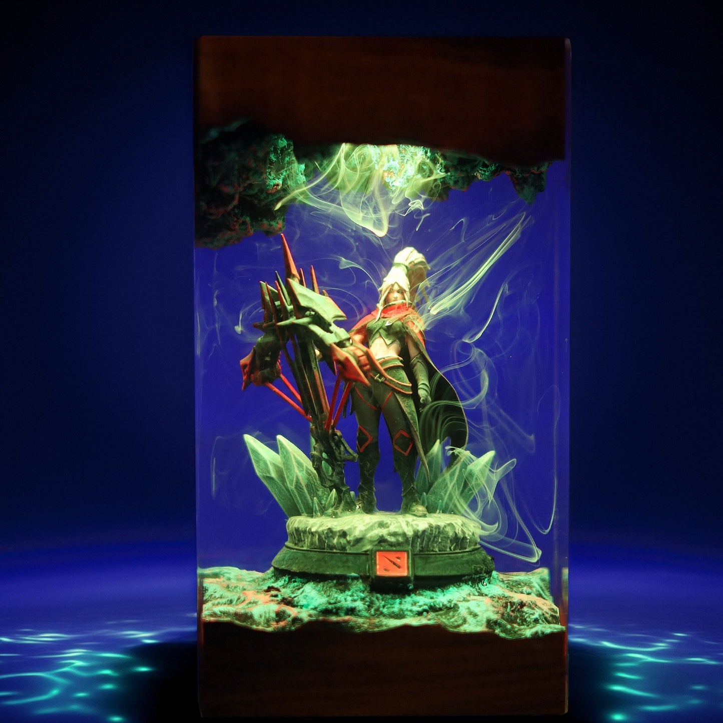 Shadow Elven Archer Resin Lamp