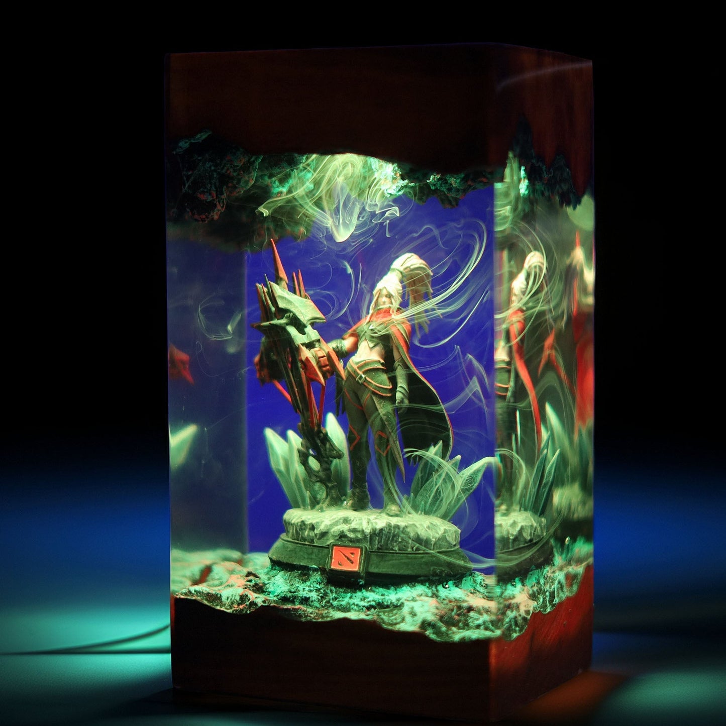 Shadow Elven Archer Resin Lamp