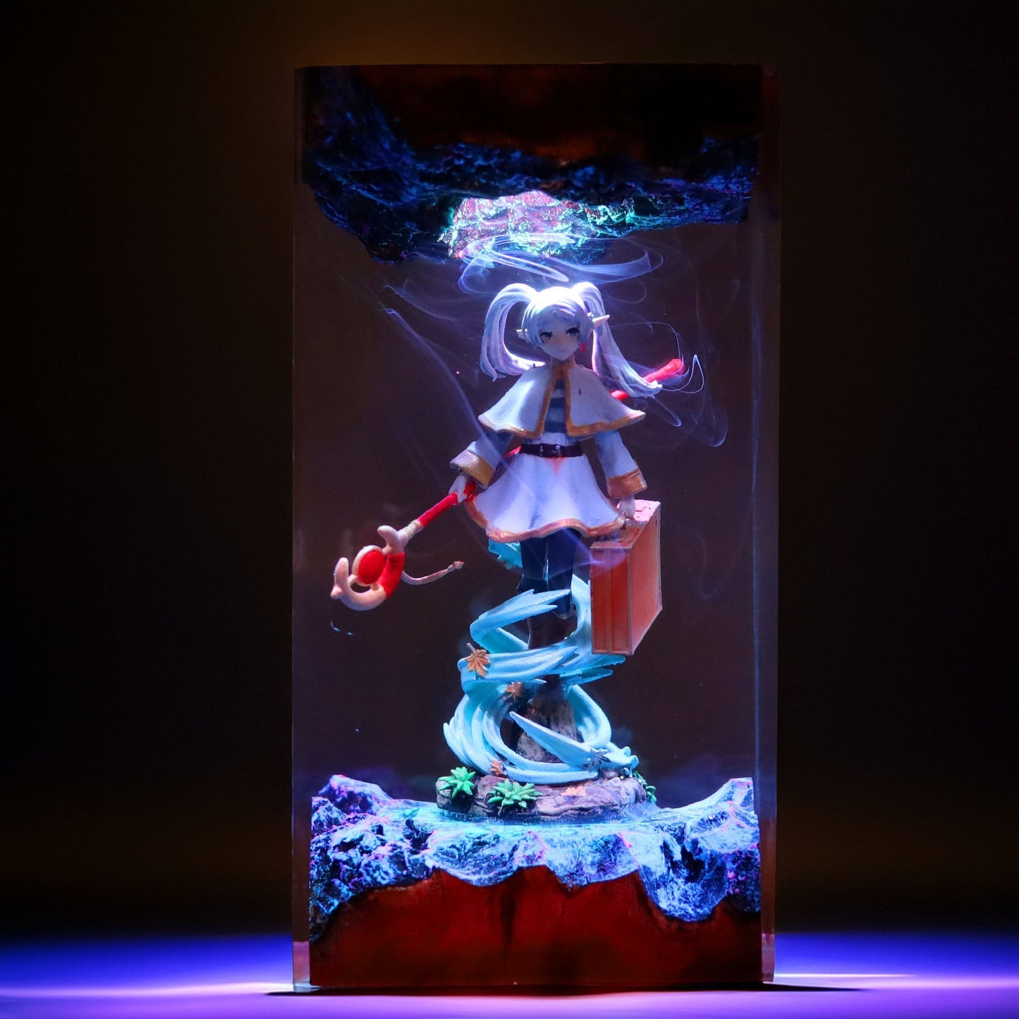Long Lived Elven Mage Resin Lamp
