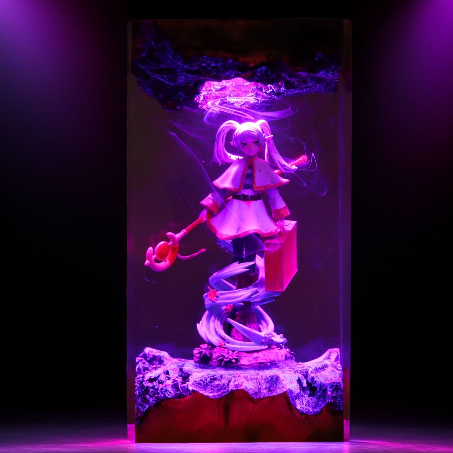 Long Lived Elven Mage Resin Lamp