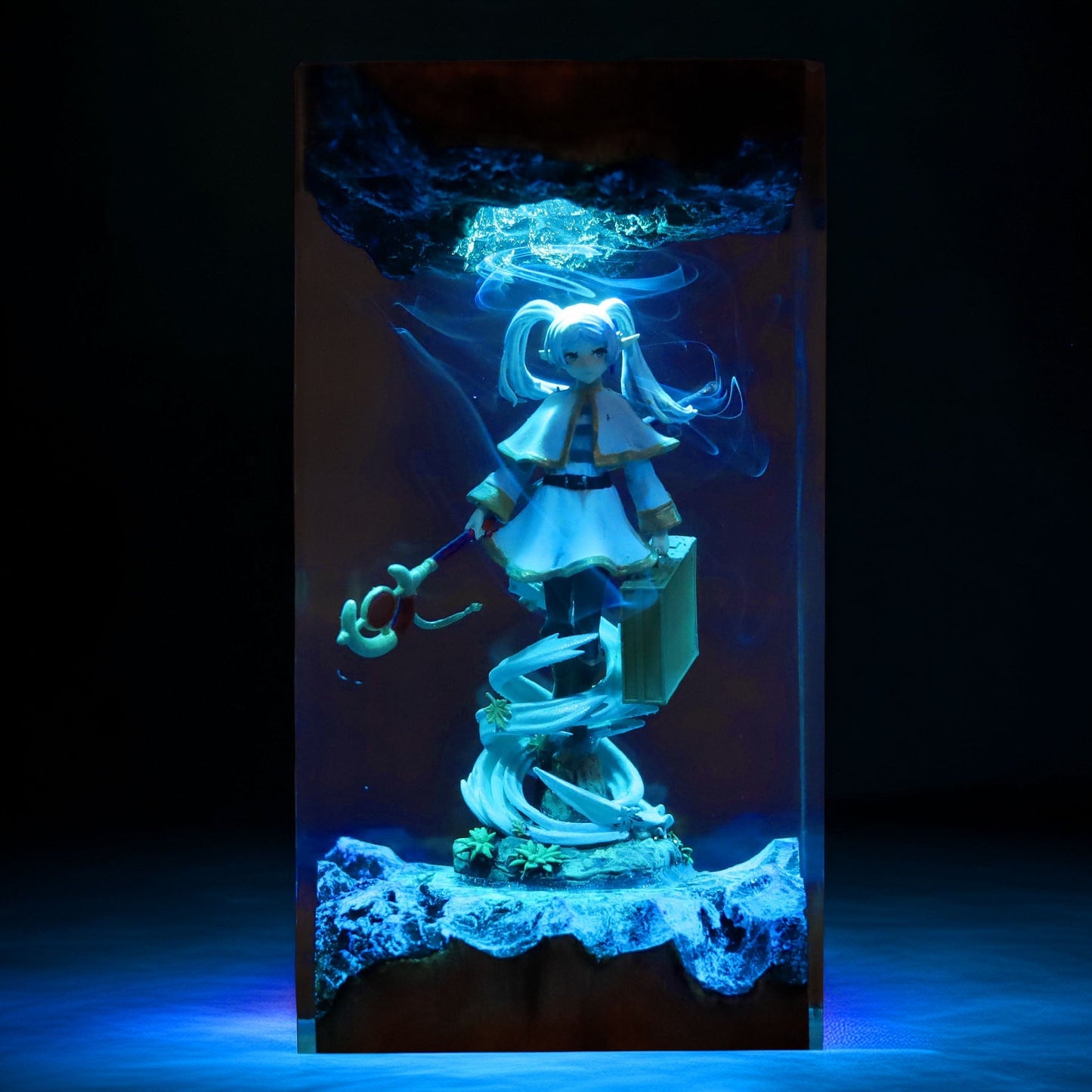 Long Lived Elven Mage Resin Lamp