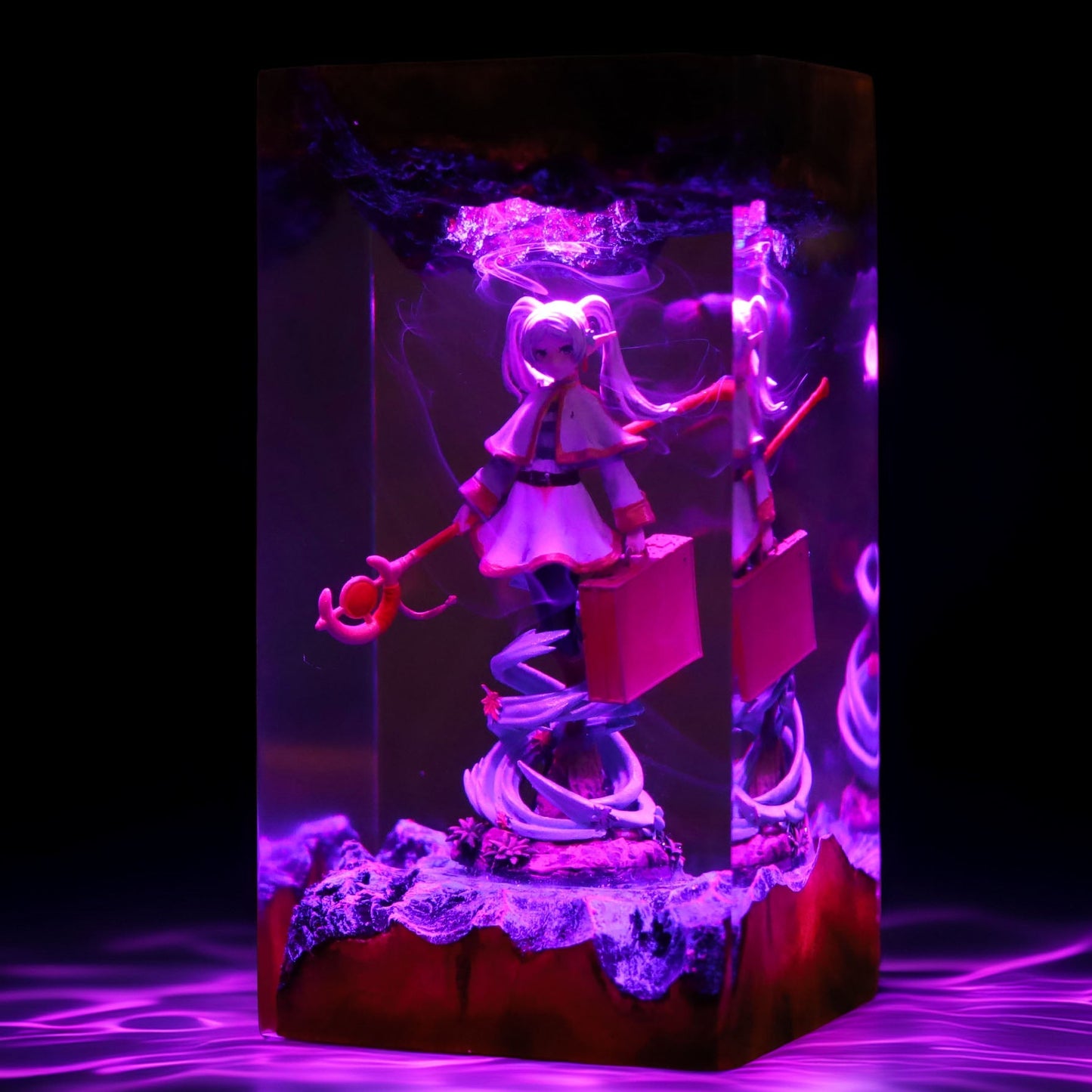 Long Lived Elven Mage Resin Lamp