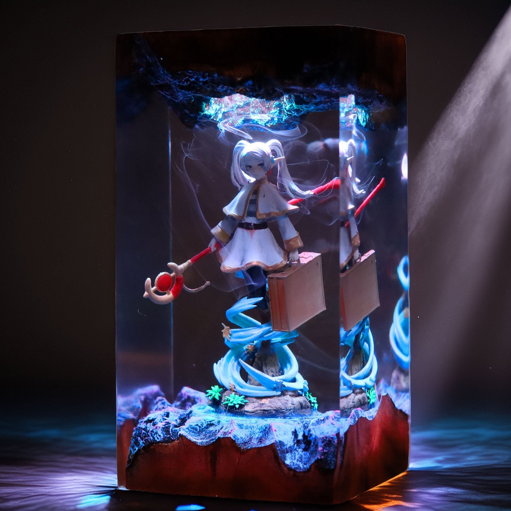 Long Lived Elven Mage Resin Lamp