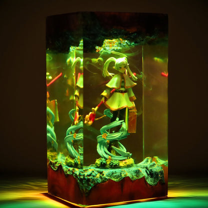 Long Lived Elven Mage Resin Lamp