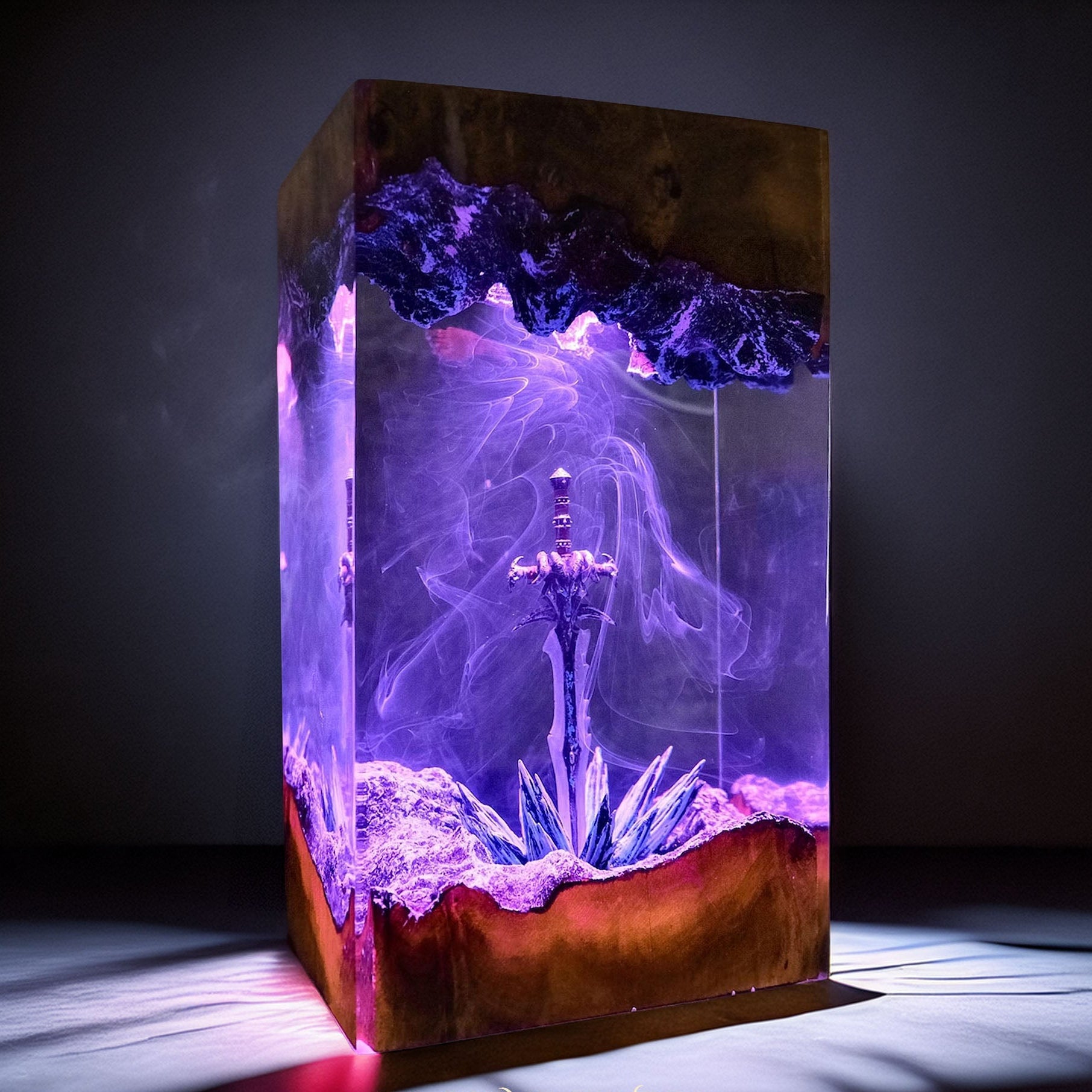 Frozen Soul Eater Blade Resin Lamp