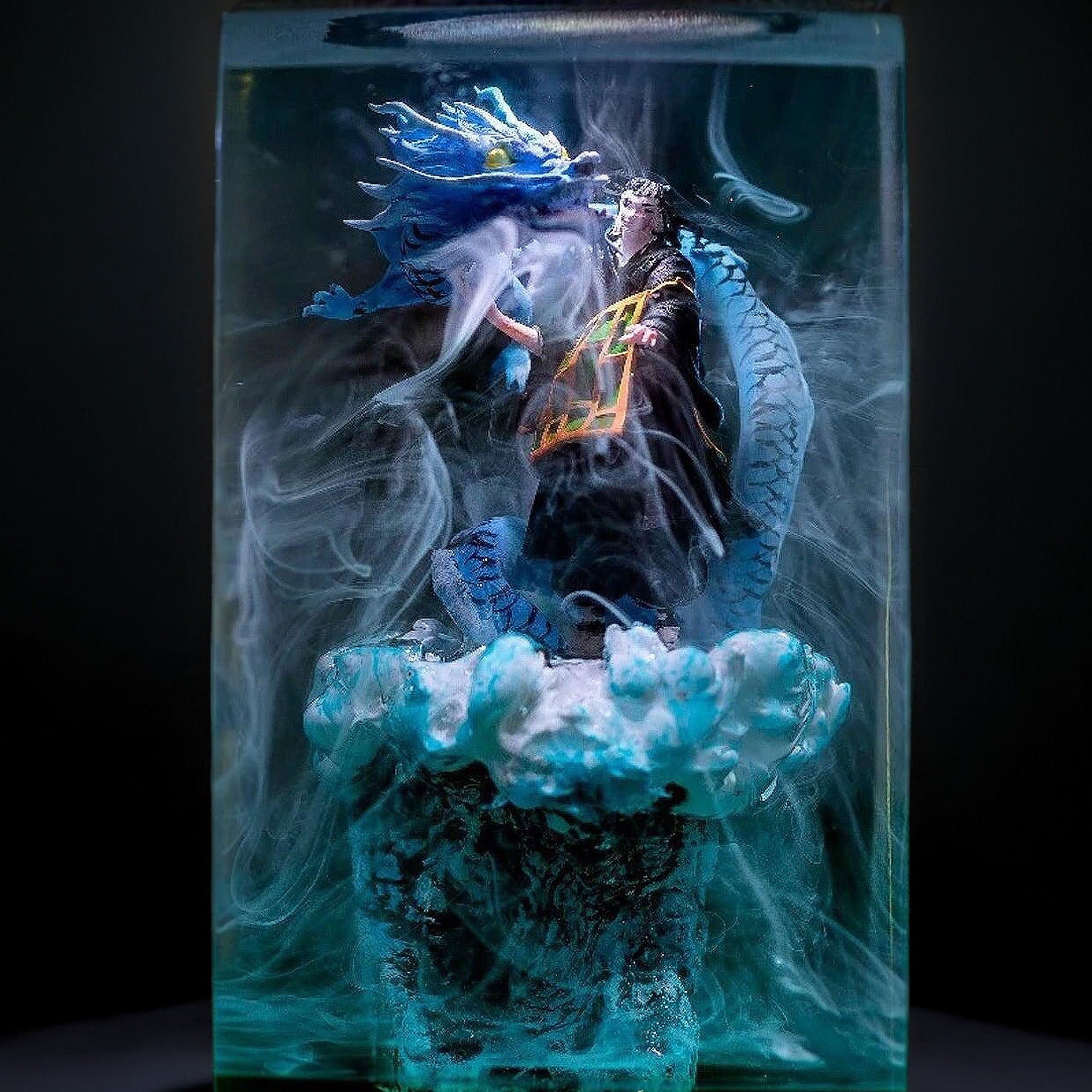 Curse Manipulator Antagonist Resin Lamp