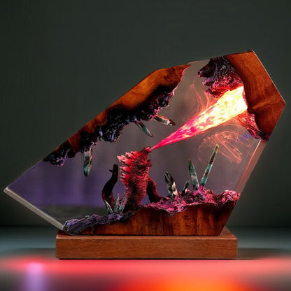 Atomic Titan Resin Lamp
