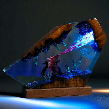 Atomic Titan Resin Lamp
