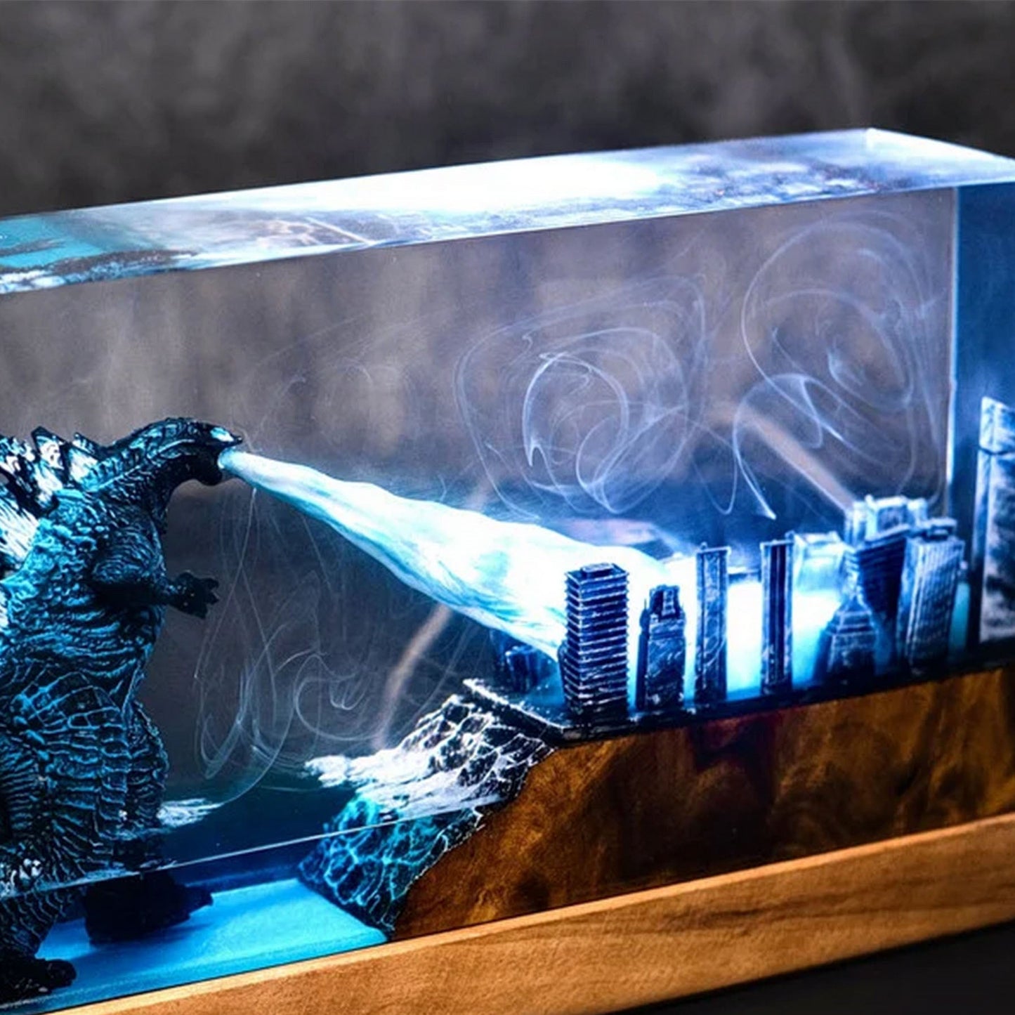 City Crushing Titan Resin Lamp