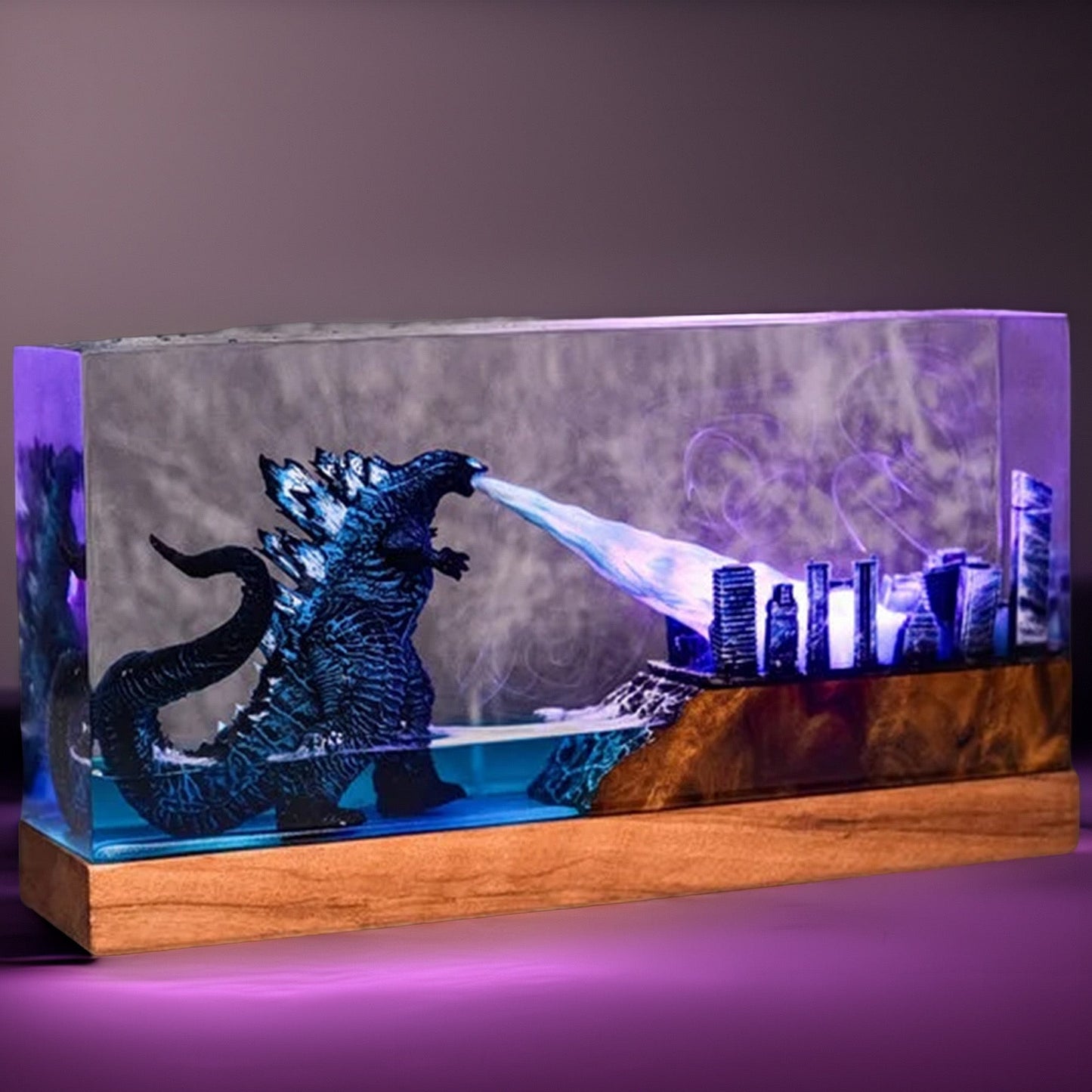 City Crushing Titan Resin Lamp