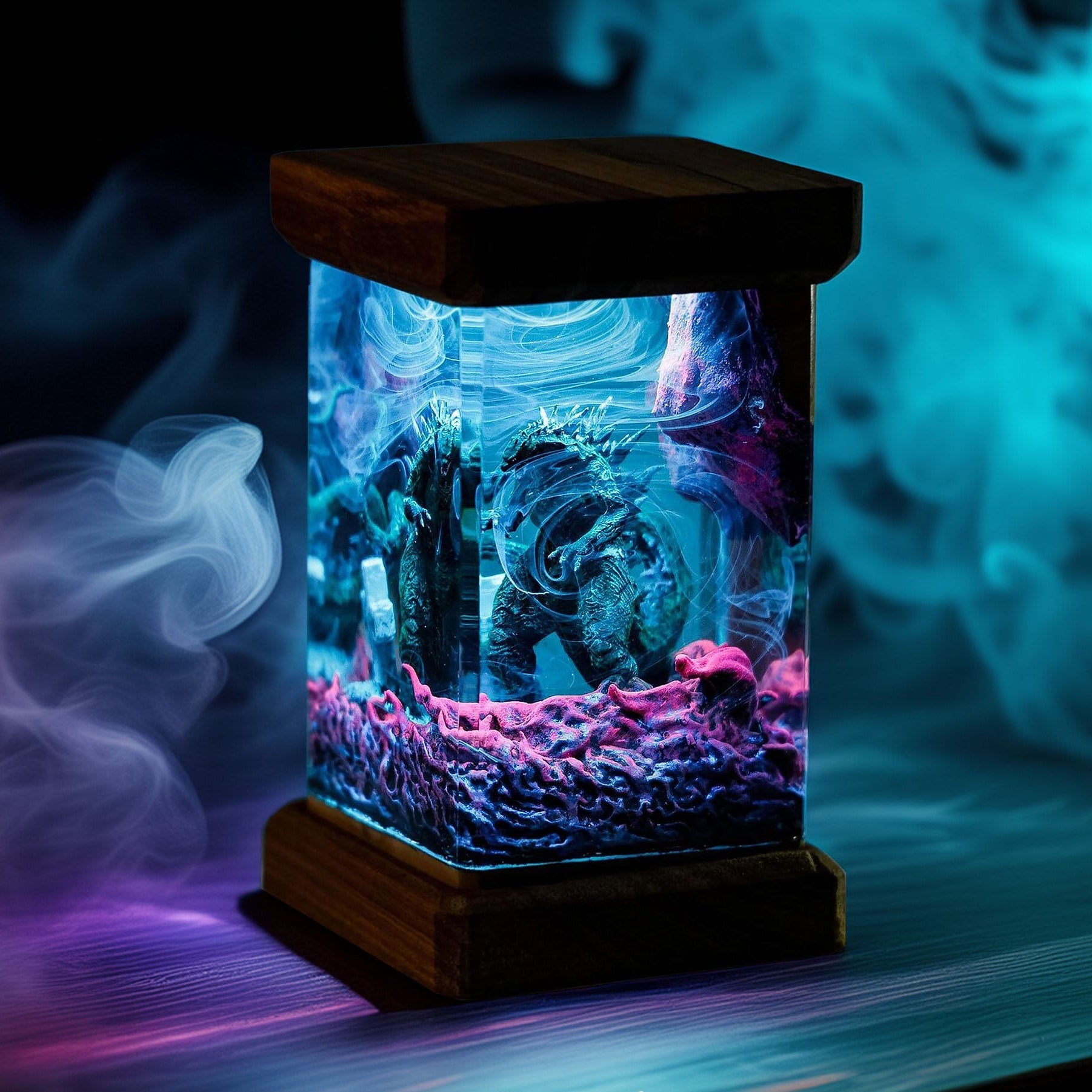 Titan's Wrath Resin Lamp