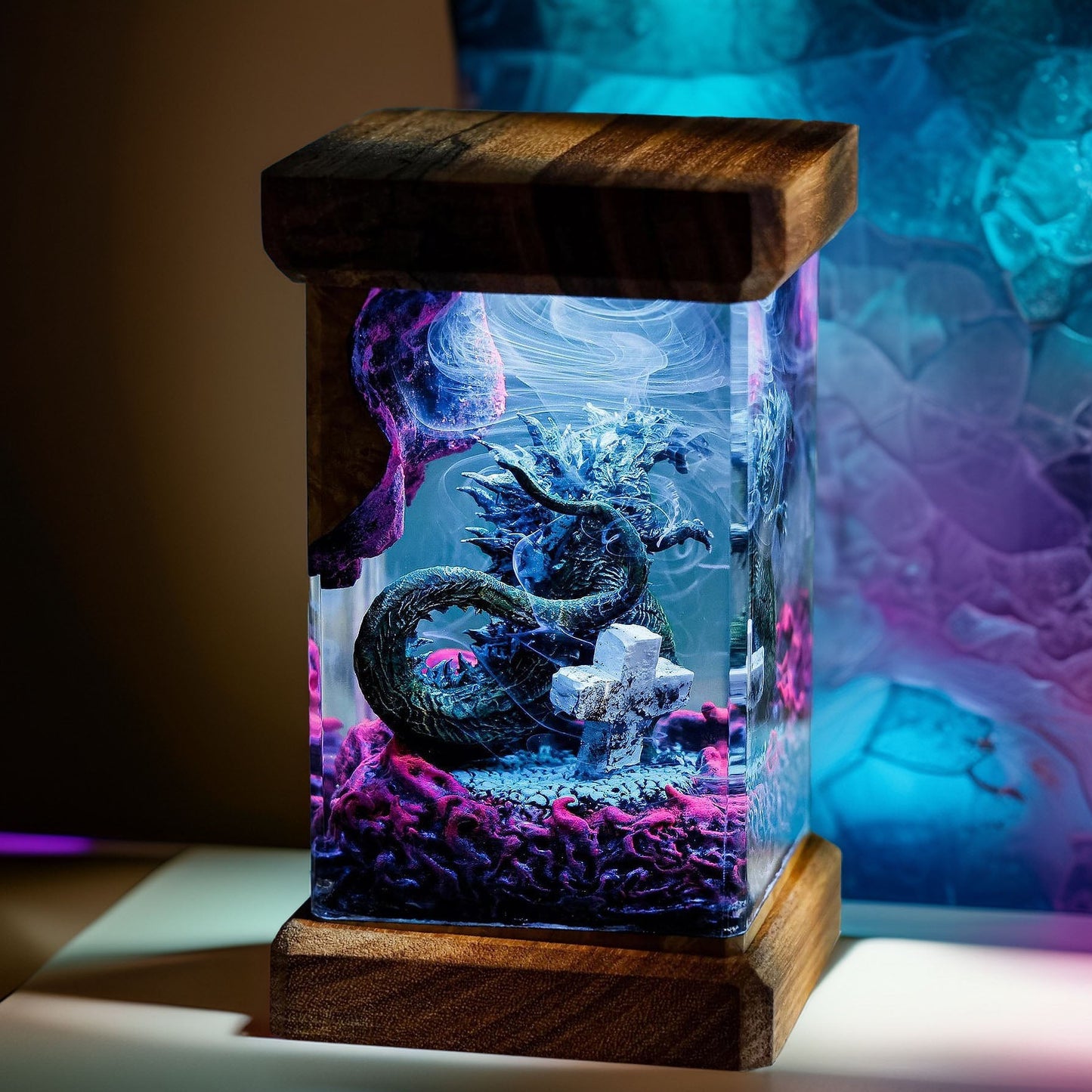 Titan's Wrath Resin Lamp