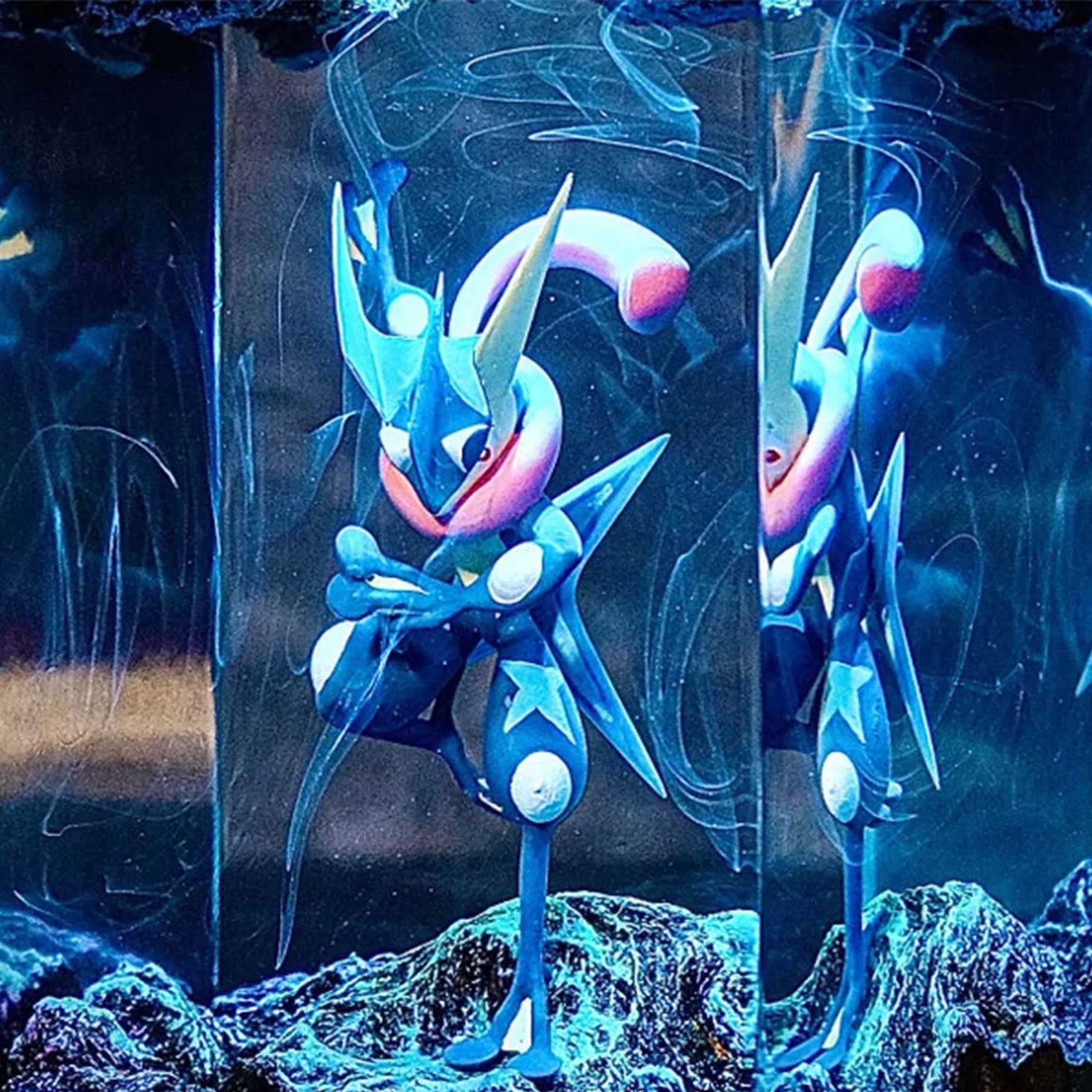 Ninja Frog Warrior Resin Lamp