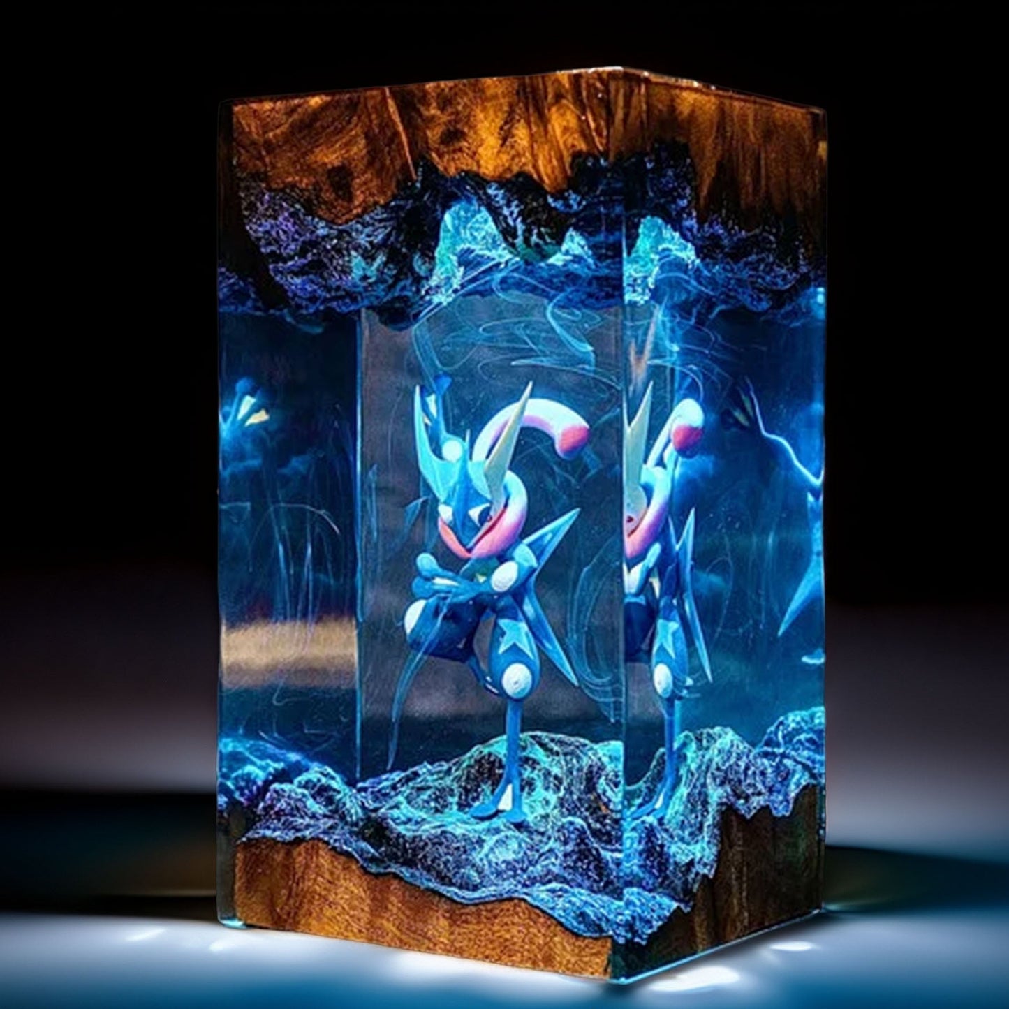Ninja Frog Warrior Resin Lamp