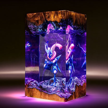 Ninja Frog Warrior Resin Lamp