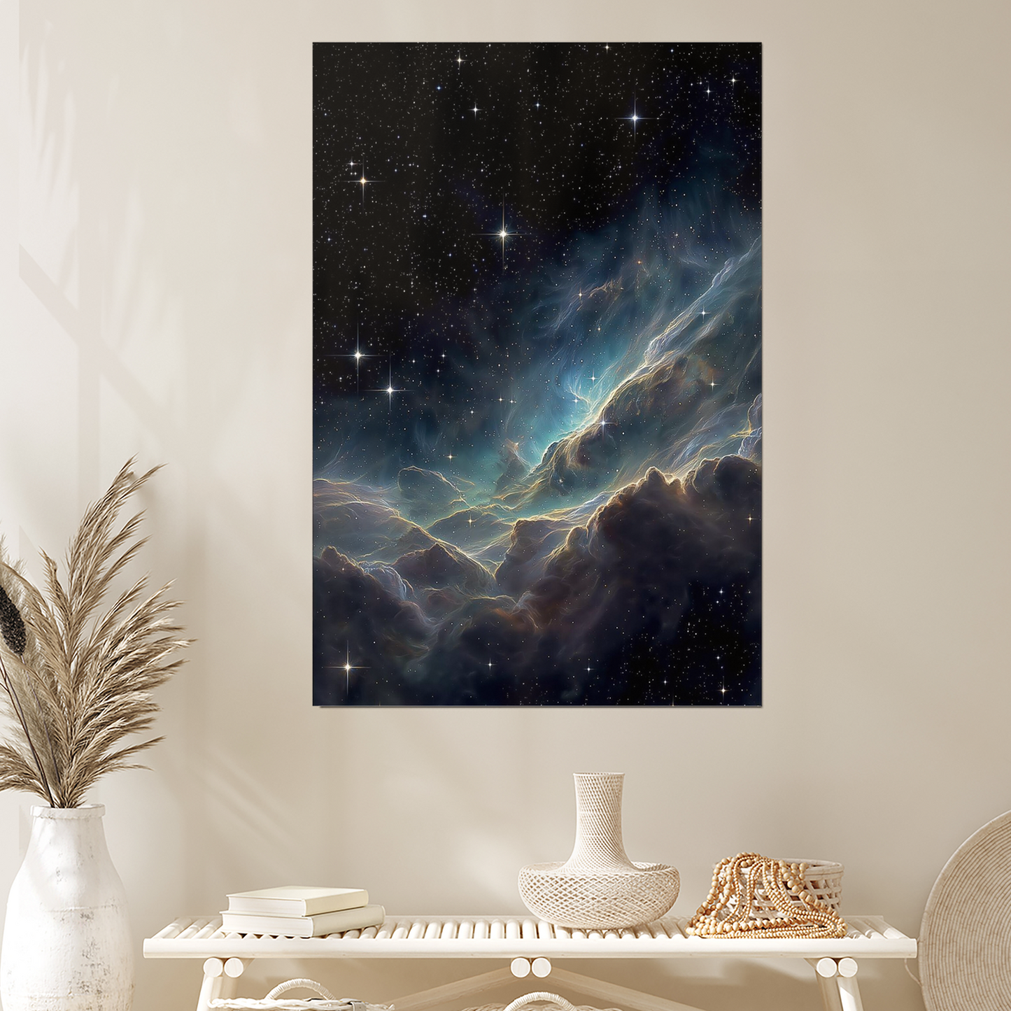 Galaxy Wall Art Print – Cosmic Nebula Cloud Poster