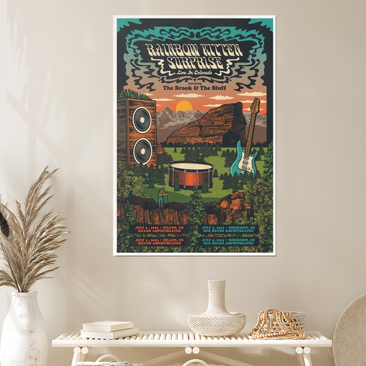 RAINBOW KITTEN SURPRISE Live Red Rocks 2025 Tour Poster Size 24''x36''