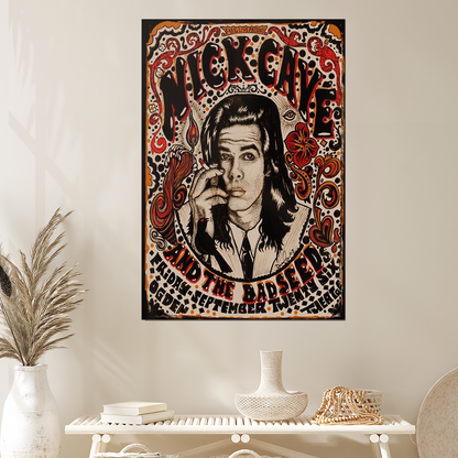 Music Poster- NICK CAVE BAD SEEDS DENVER 2008 Concert Poster Size 24''x36''