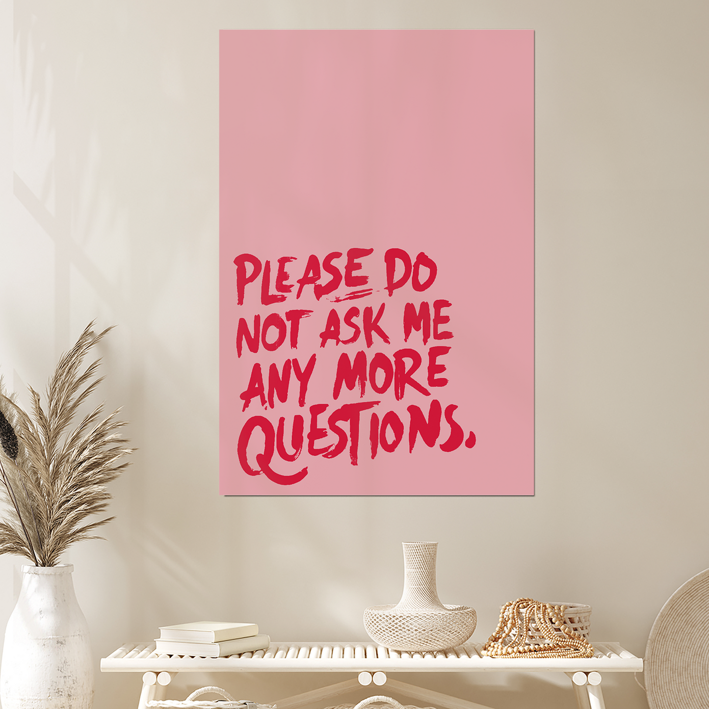 Dramatic Entrance Wall Art, Funny Quote Poster, Bold Door Poster, Funny Wall Quote, Modern Quote Wall Art, Gallery Wall Typography