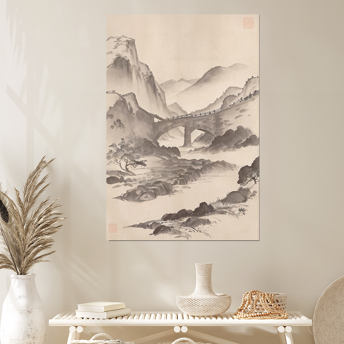 Structural Landscape, Passage IV Wall Art Print, Conceptual Digital Poster