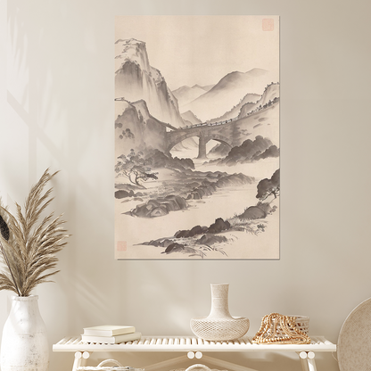Structural Landscape, Passage IV Wall Art Print, Conceptual Digital Poster