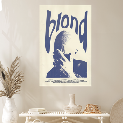 Blond Digital Album Poster, One Sheet Wall Size 24''x36''