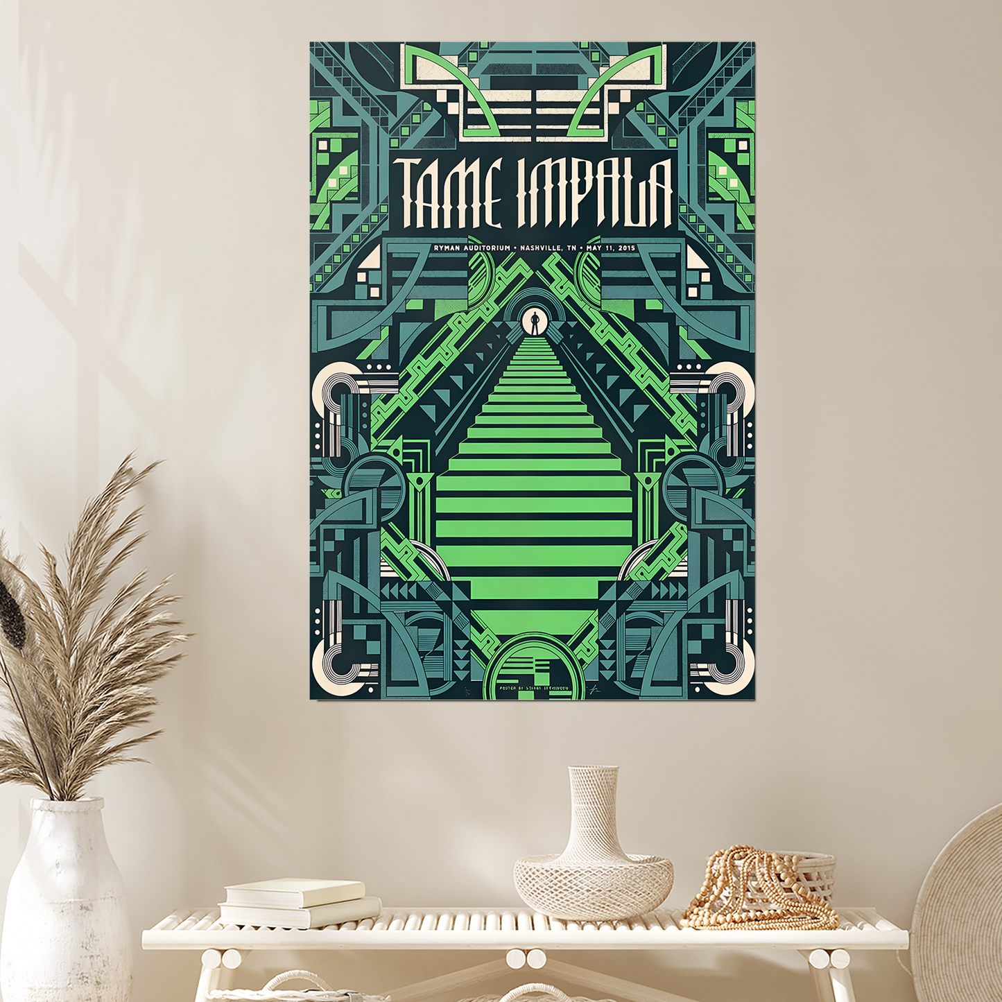 TAME IMPALA 2015 RYMAN NASHVILLE TOUR POSTER MINT POND Size 24''x36''