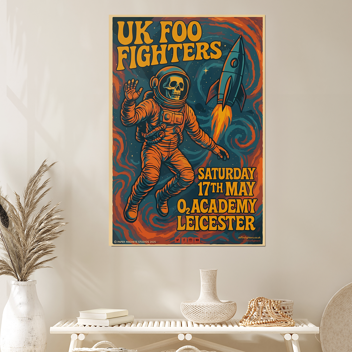 UK Foo Fighters O2 Academy Leicester Size 24''x36'' - Gategoo Size 24''x36''
