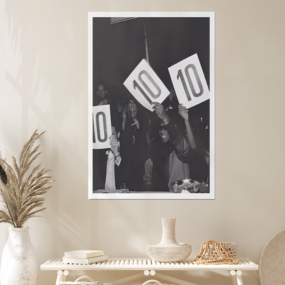 10 Point Scoreboard, Motivational Wall Art Poster Size 24''x36''