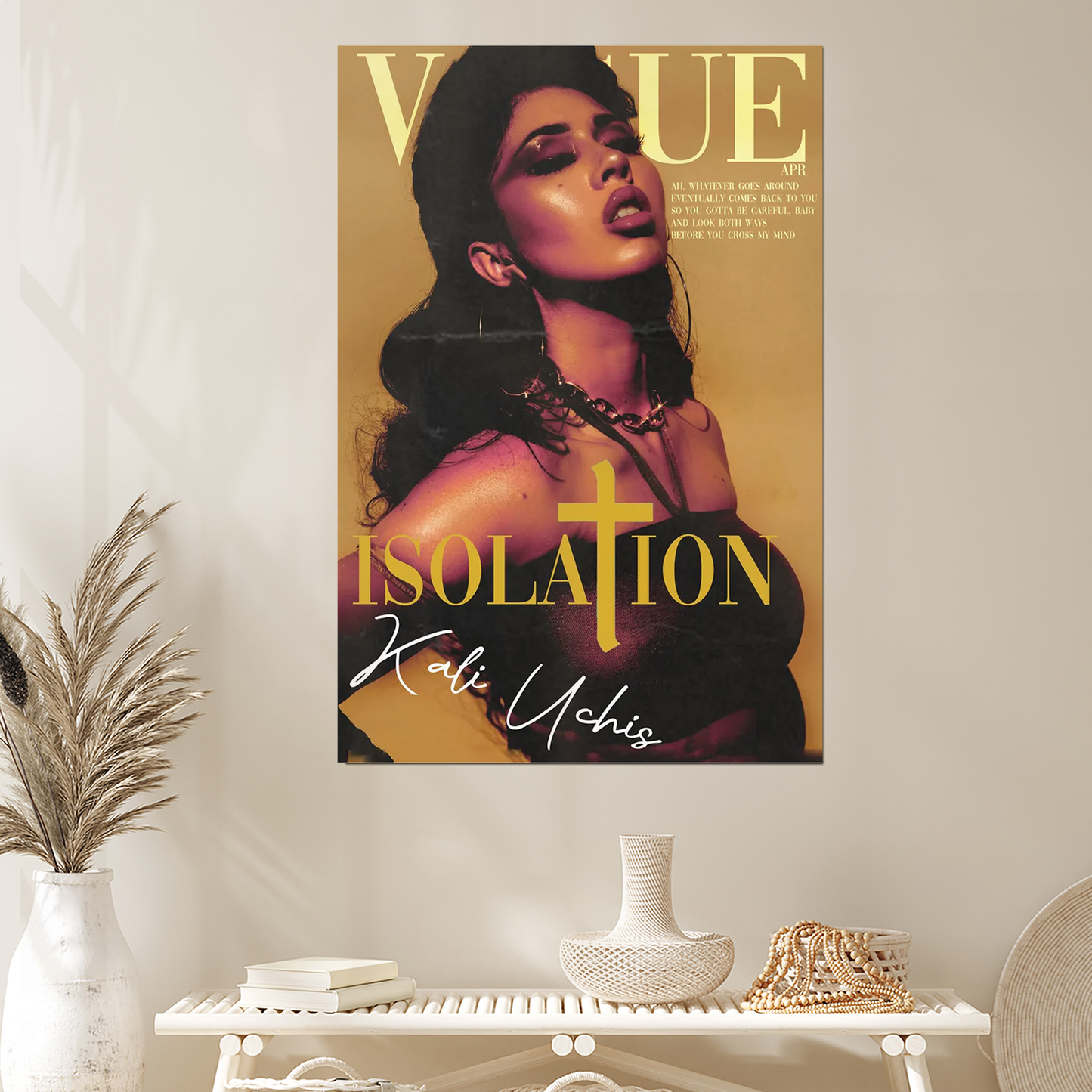 Kali Uchis 'Isolation' Album Poster Retro Y2K Indie Art Size 24''x36''
