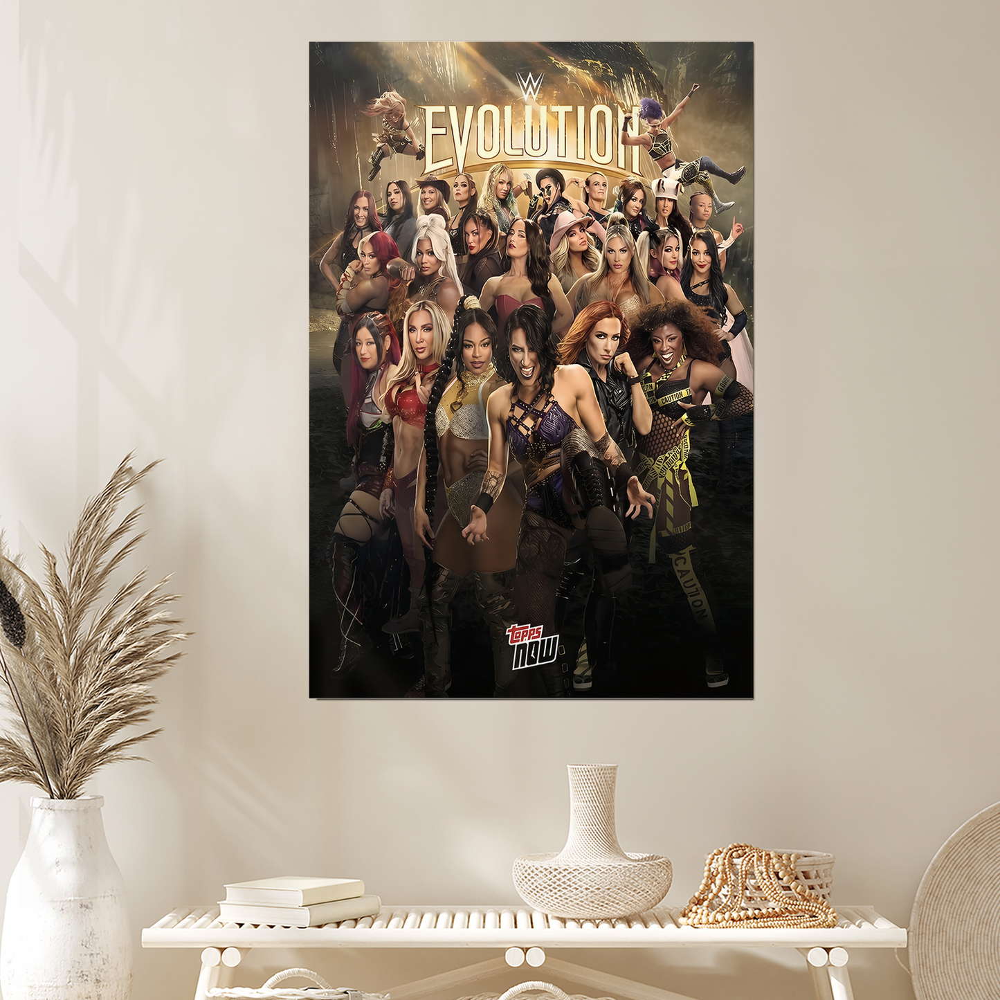 2025 WWE Topps Now EVOL - Evolutions poster Size 24''x36''