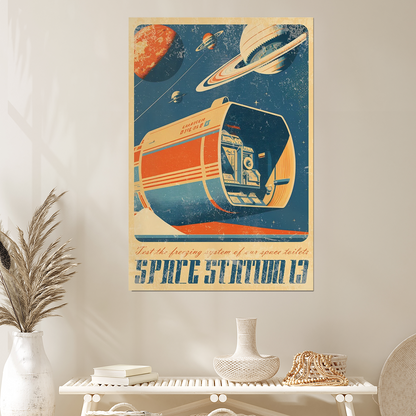 Retro Futuristic Sci-Fi Space Part 5 Wall Poster