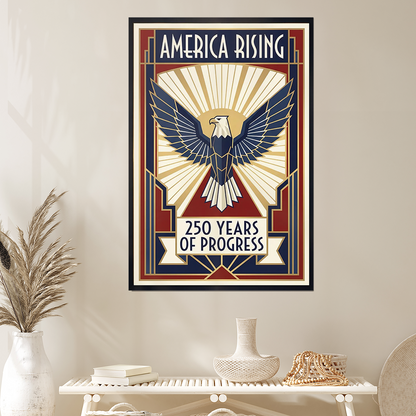 America 250 (1776–2026) Farmhouse Patriotic Decor – Poster Independence Wall Print