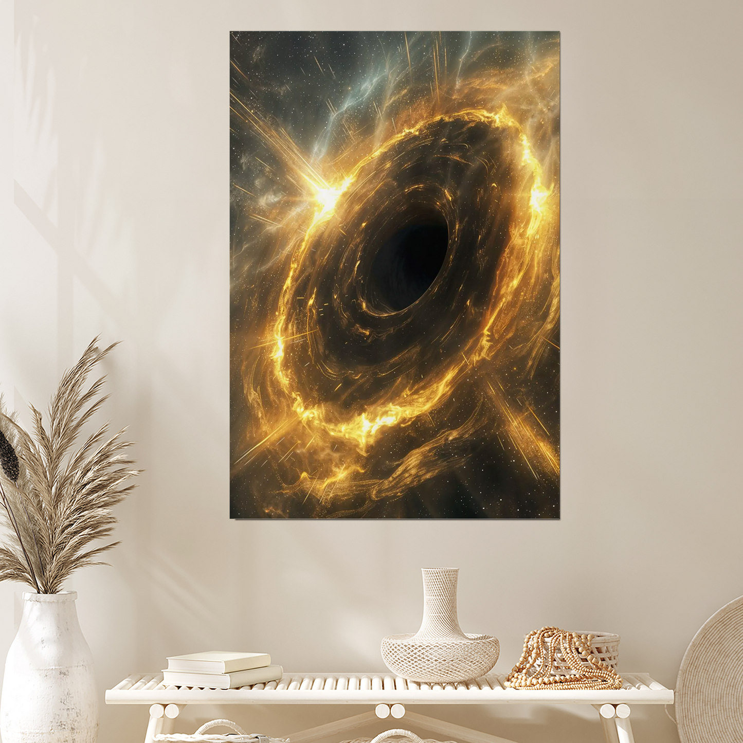 Stellar Black Hole | Black Hole Poster | Galaxy Decor | Space Poster