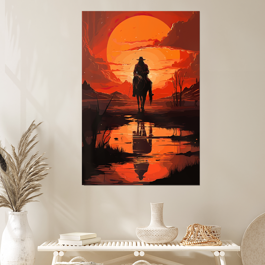 Home Decor- Pemburu Sunset Poster Size 24''x36''