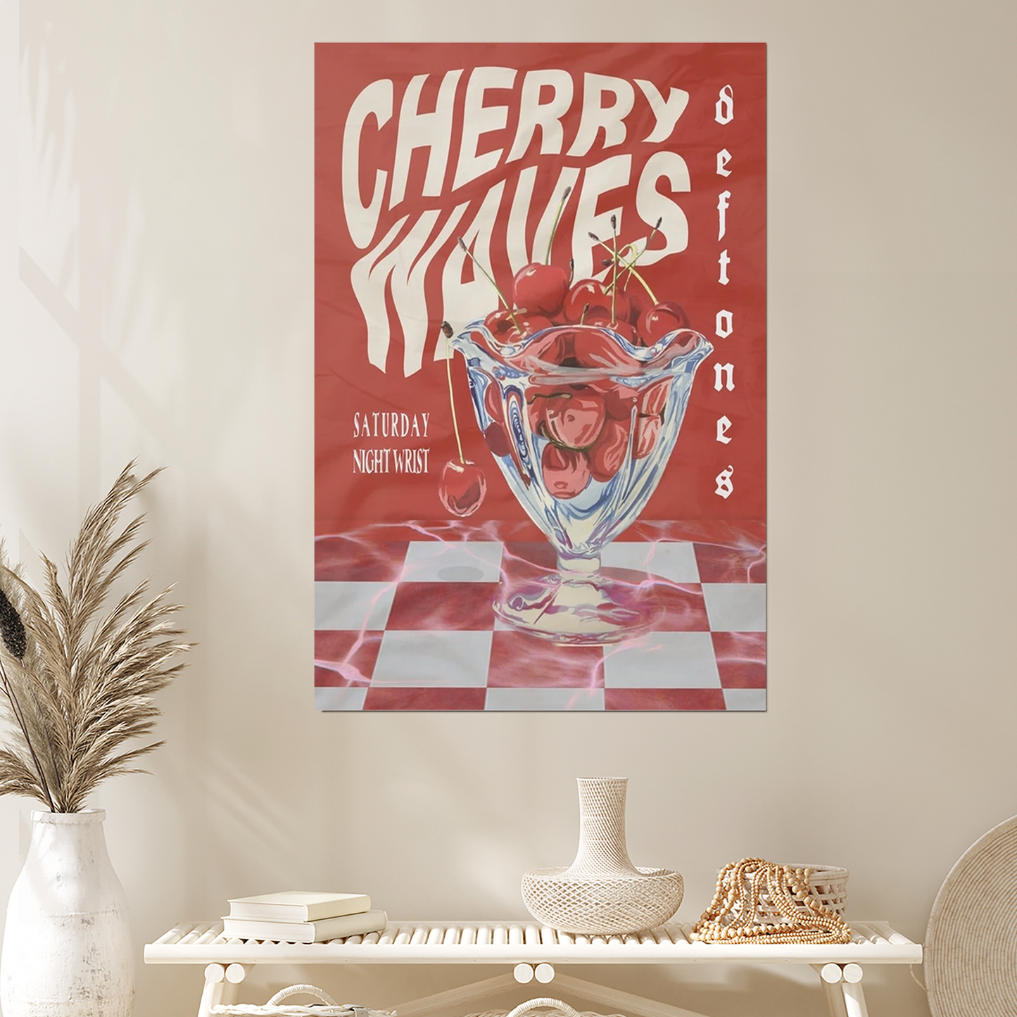 Music Poster- Deftones "Cherry Waves" Poster Size 24''x36''