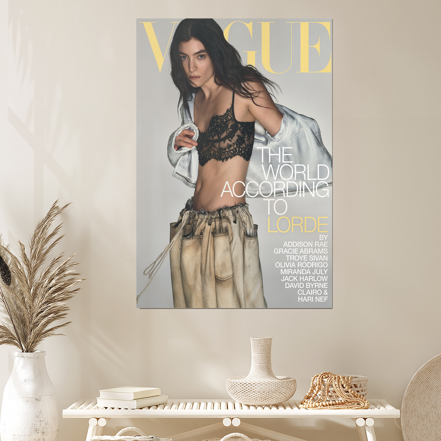 Music Poster Lorde for V,o,gue Australia July 2025 Size 24''x36''