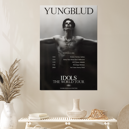 YUNGBLUD the IDOLS world 2026 Australia Size 24''x36''