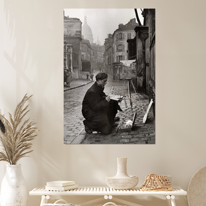 Painter in Montmartre Poster Size 24''x36''